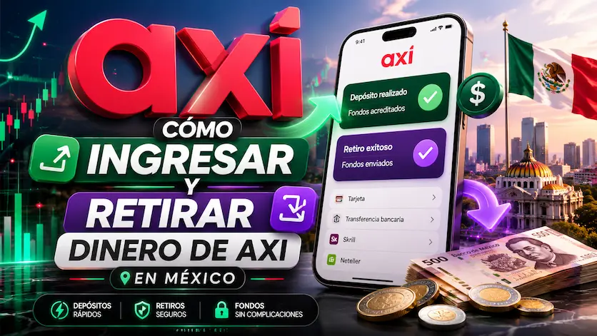Cómo ingresar y retirar dinero en AXI