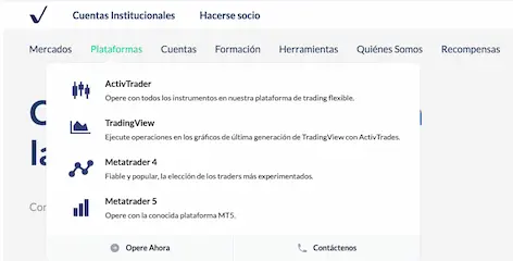 Plataforma y app de ActivTrades