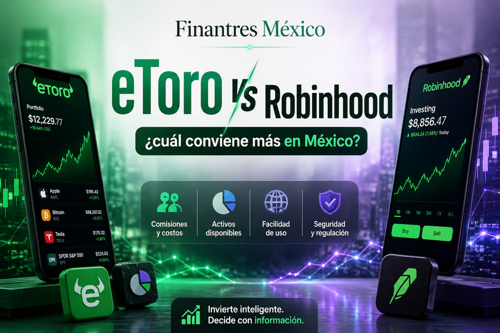 eToro vs Robinhood ¿cuál conviene más en México