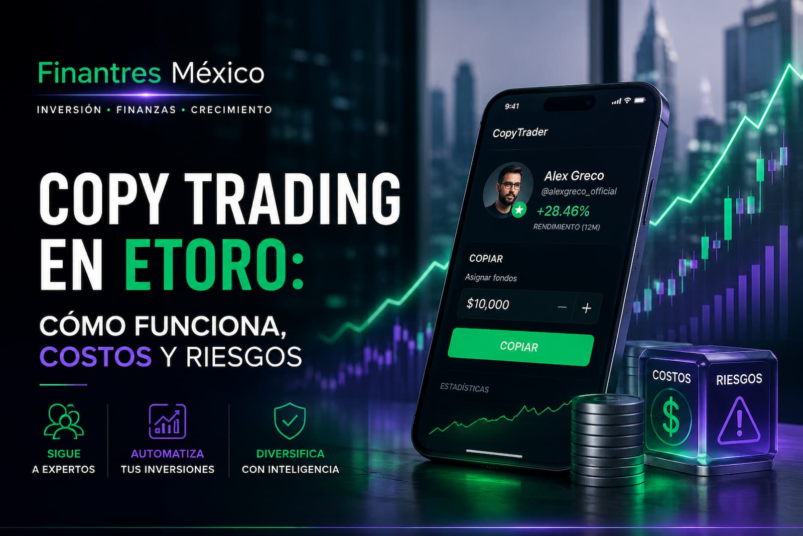 Copy Trading en eToro cómo funciona, costos y riesgos