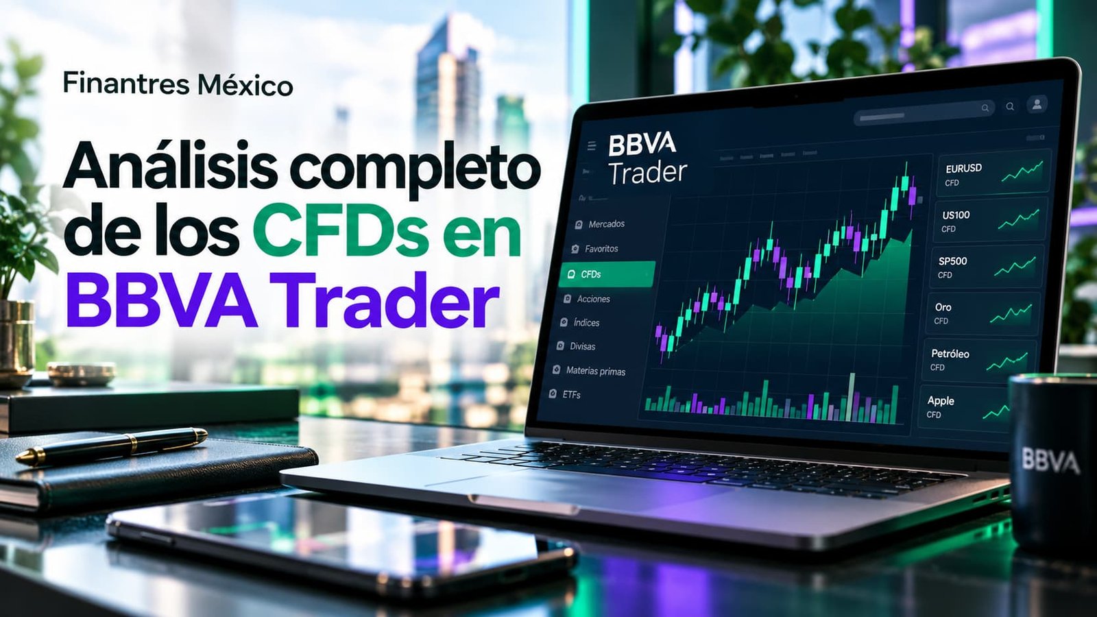 Análisis completo de los CFDs en BBVA Trader