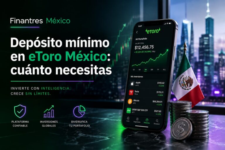 Depósito mínimo en eToro México cuánto necesitas