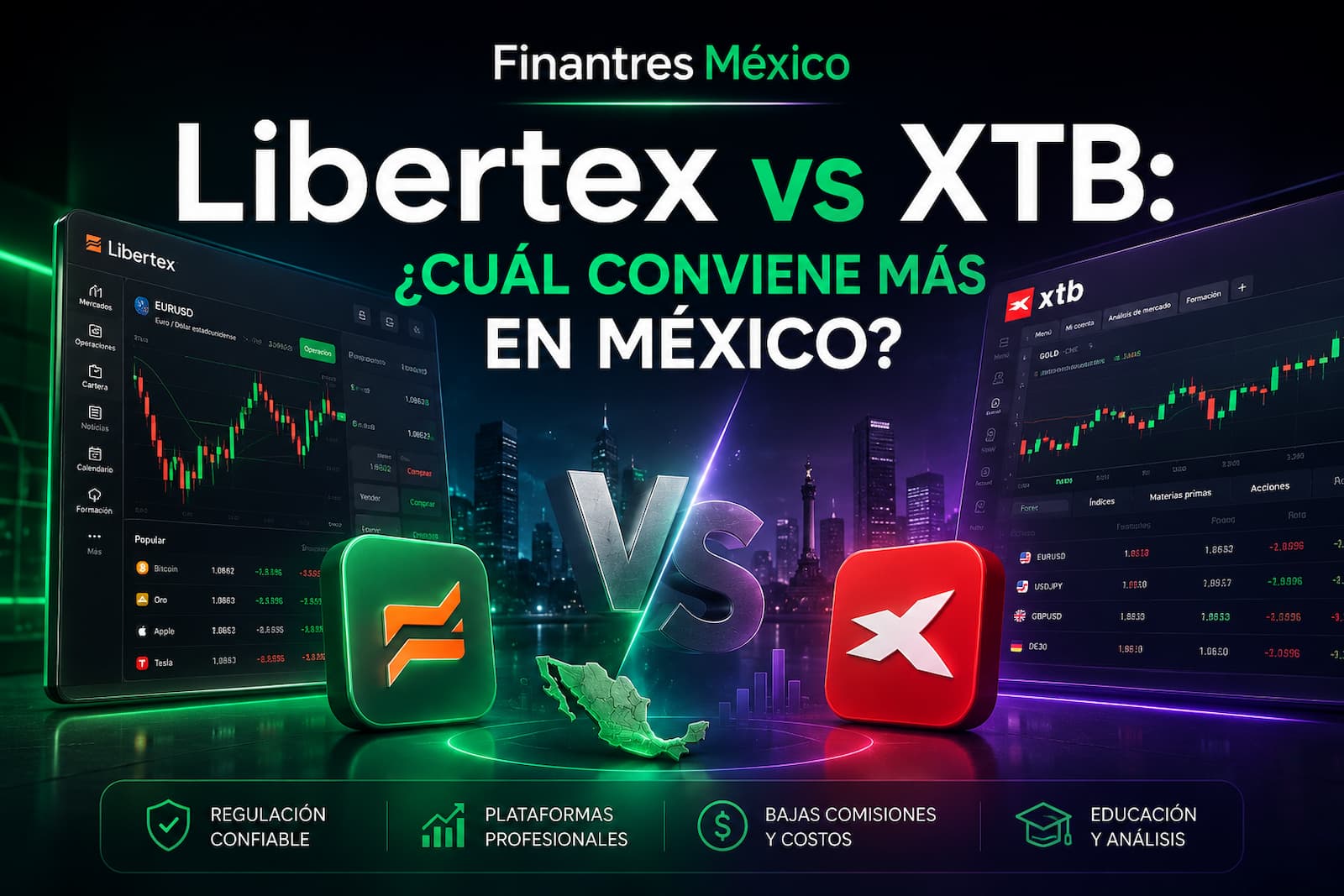 Libertex vs XTB cuál conviene más en México