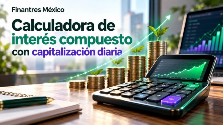 Calculadora de interés compuesto con capitalización diaria