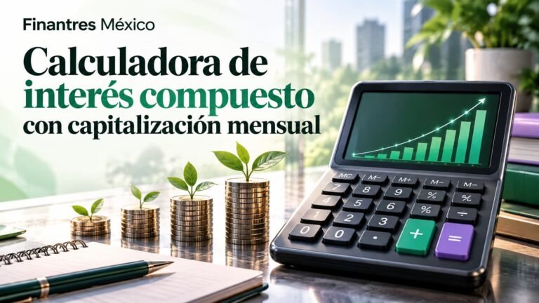 Calculadora de interés compuesto con capitalización mensual