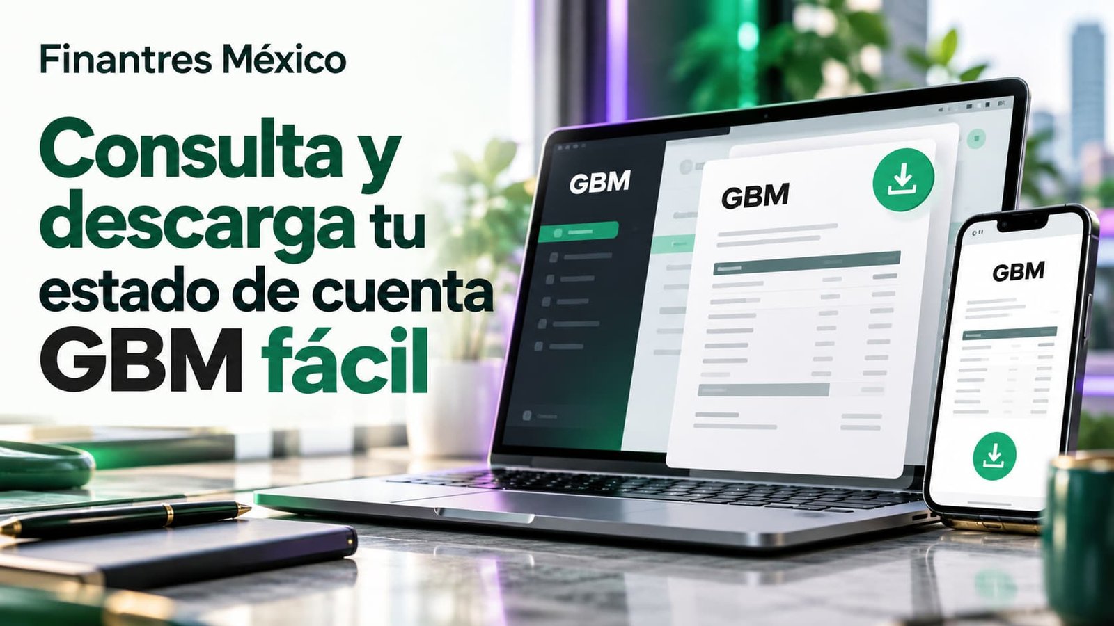 Consulta y descarga tu estado de cuenta GBM fácil
