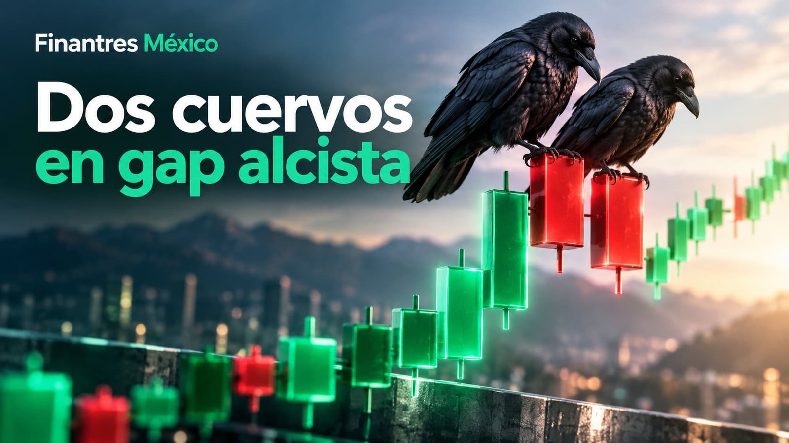 Dos cuervos en gap alcista