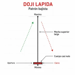 doji lapida estructura