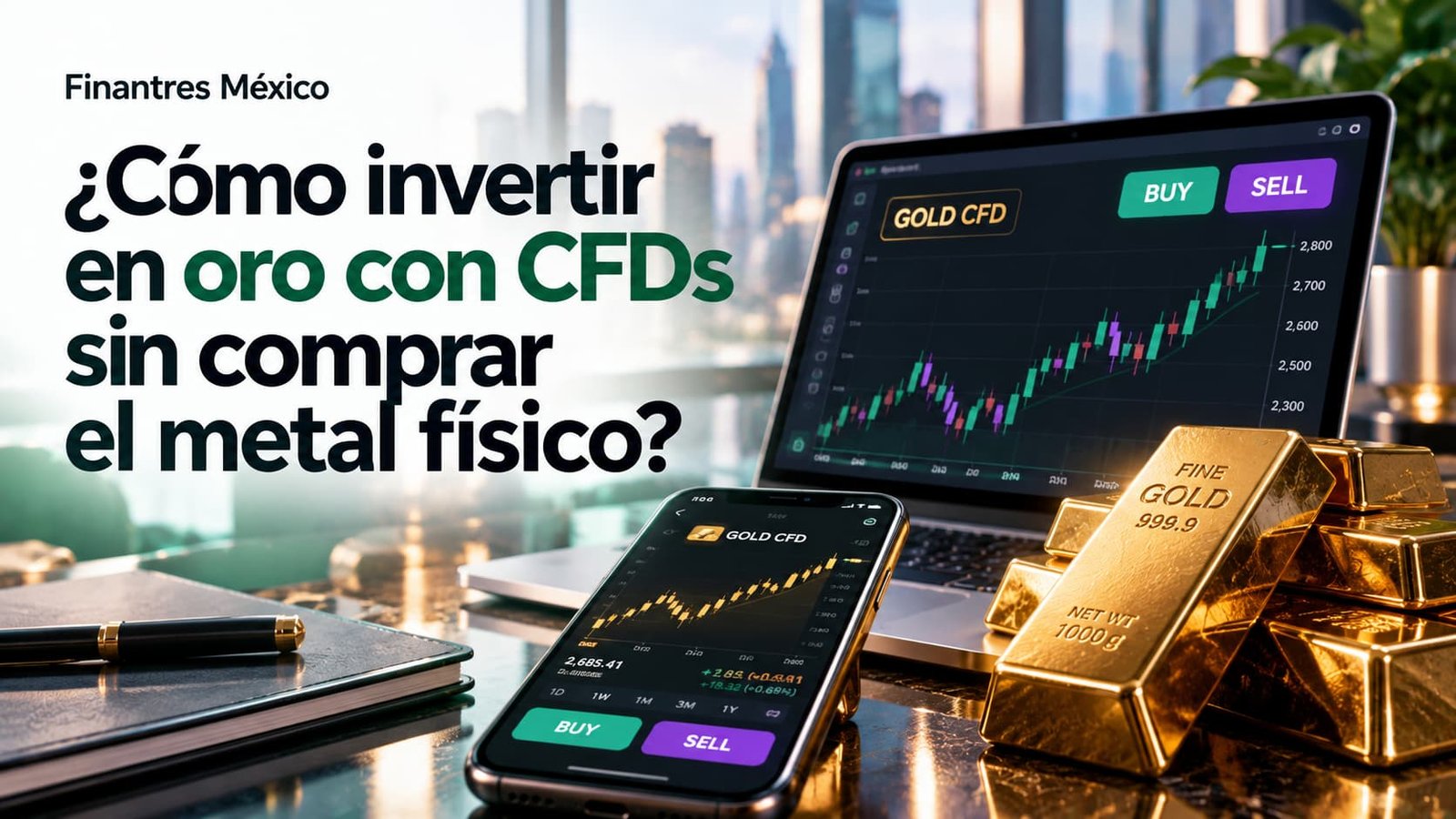 ¿Cómo invertir en oro con CFDs sin comprar el metal físico