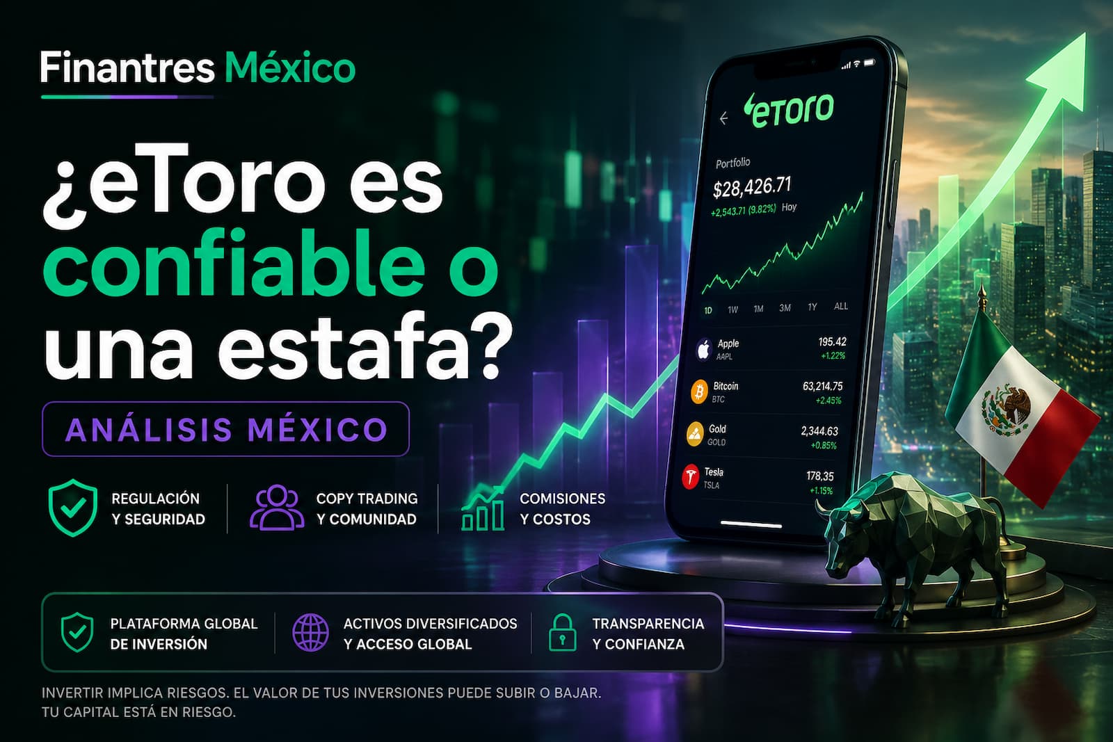 ¿eToro es confiable o una estafa Análisis México
