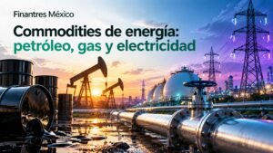 Commodities de energía petróleo, gas y electricidad