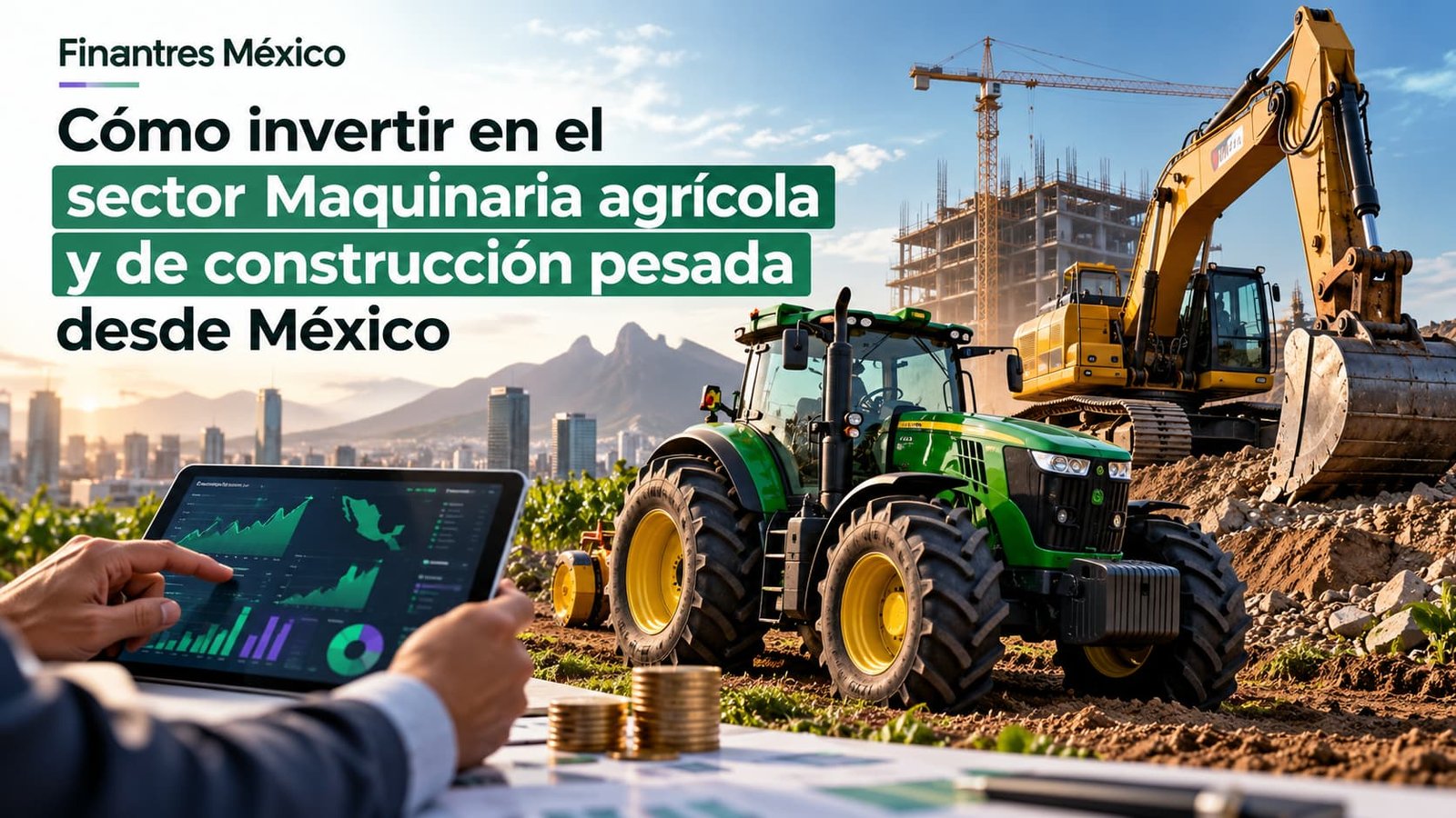 Cómo invertir en el sector Maquinaria agrícola y de construcción pesada desde México