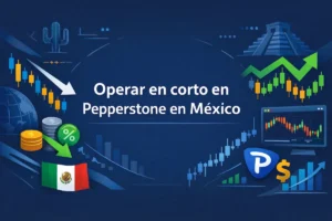 Operar en corto en Pepperstone en México