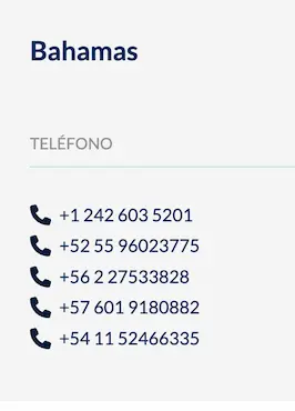 Télefonos de ActivTrades