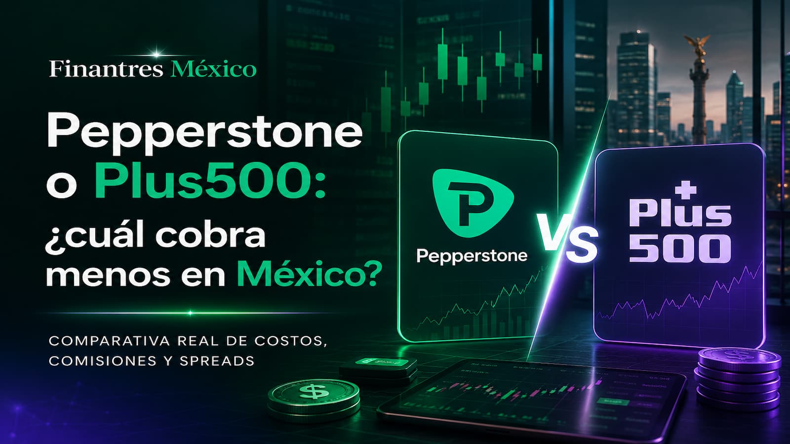 Pepperstone o Plus ¿cuál cobra menos en México