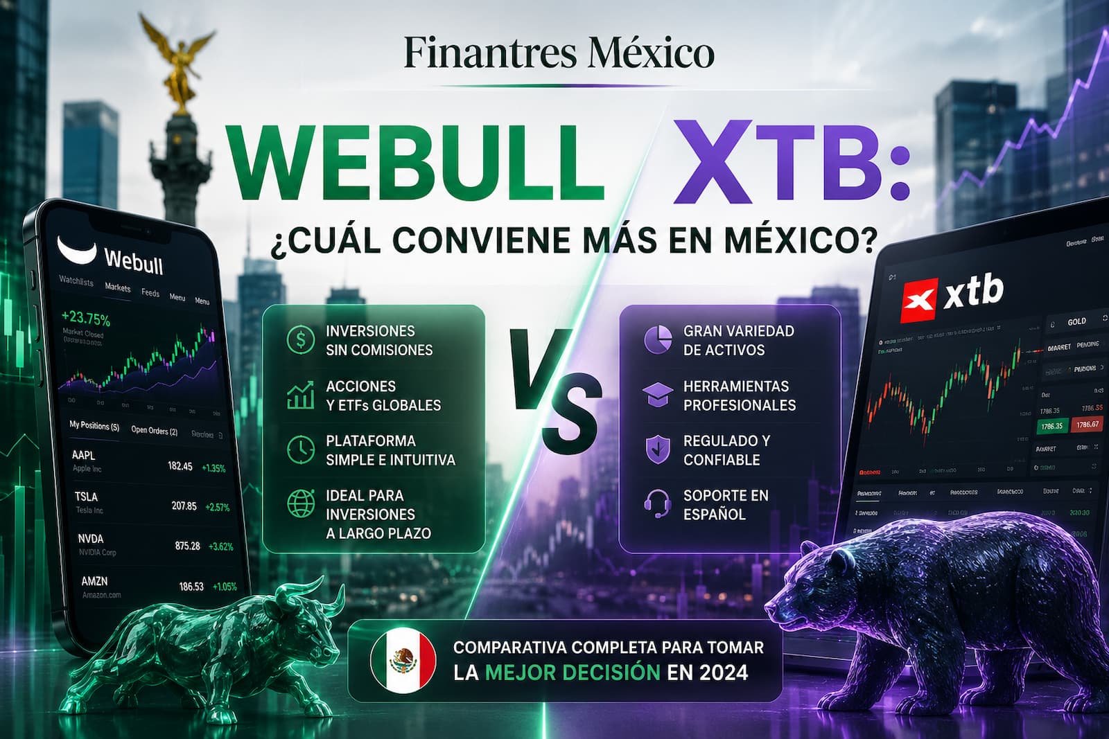 Webull vs XTB cuál conviene más en México