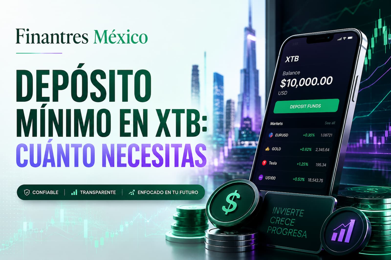 Depósito mínimo en XTB cuánto necesitas