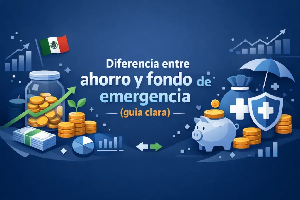 Diferencia entre ahorro y fondo de emergencia