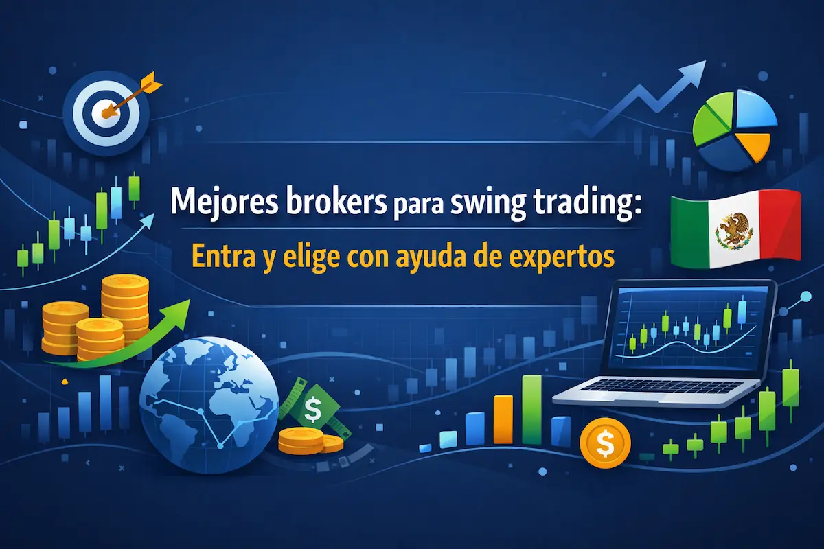 Mejores brokers para swing trading en 2026: Top 5 opciones