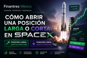 Cómo abrir una posición larga o corta en SpaceX