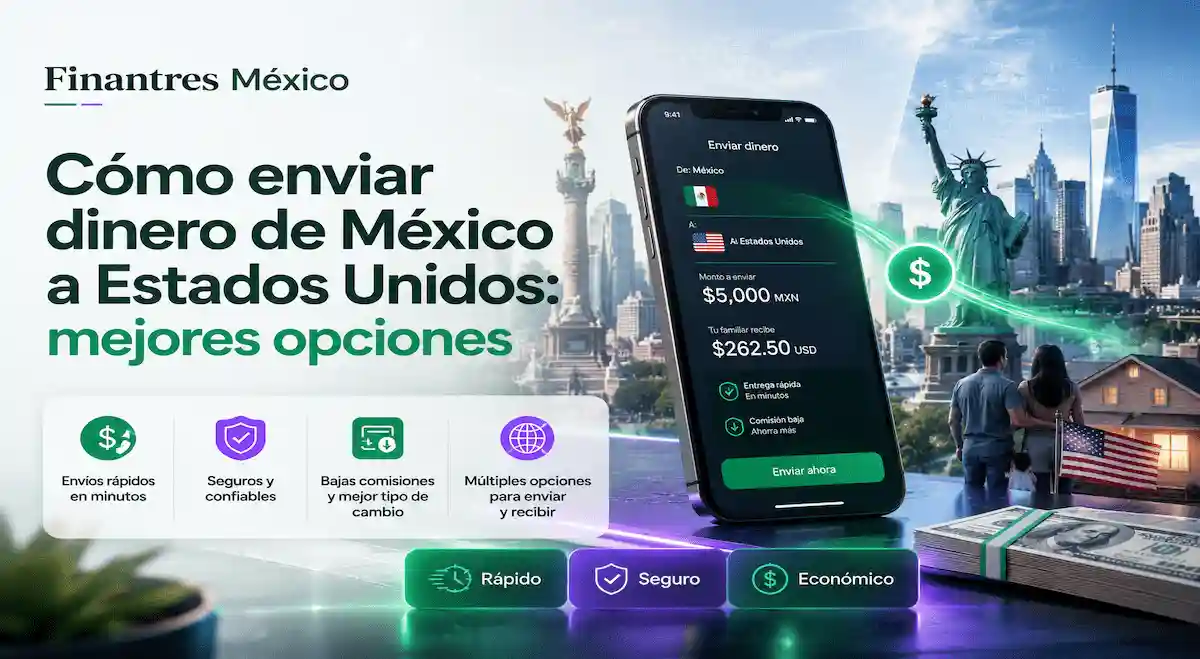 Cómo enviar dinero de México a Estados Unidos mejores opciones