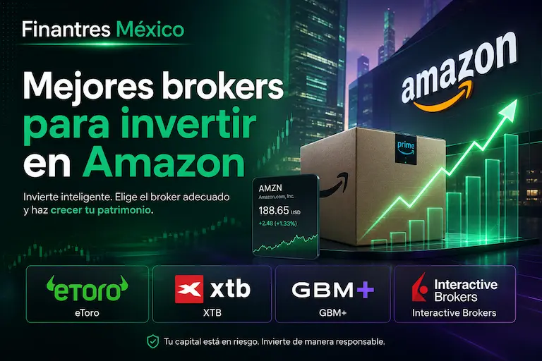 Mejores brokers para invertir en Amazon