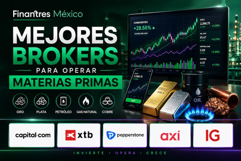 Mejores brokers para operar materias primas