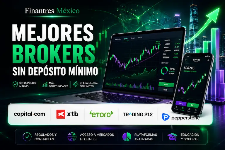 Mejores brokers sin depósito mínimo