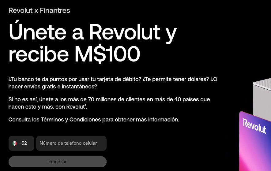 Oferta Revolut MX