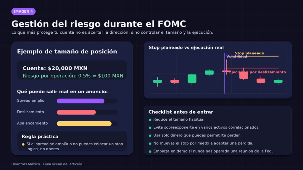 gestion del riesgo durante el fomc