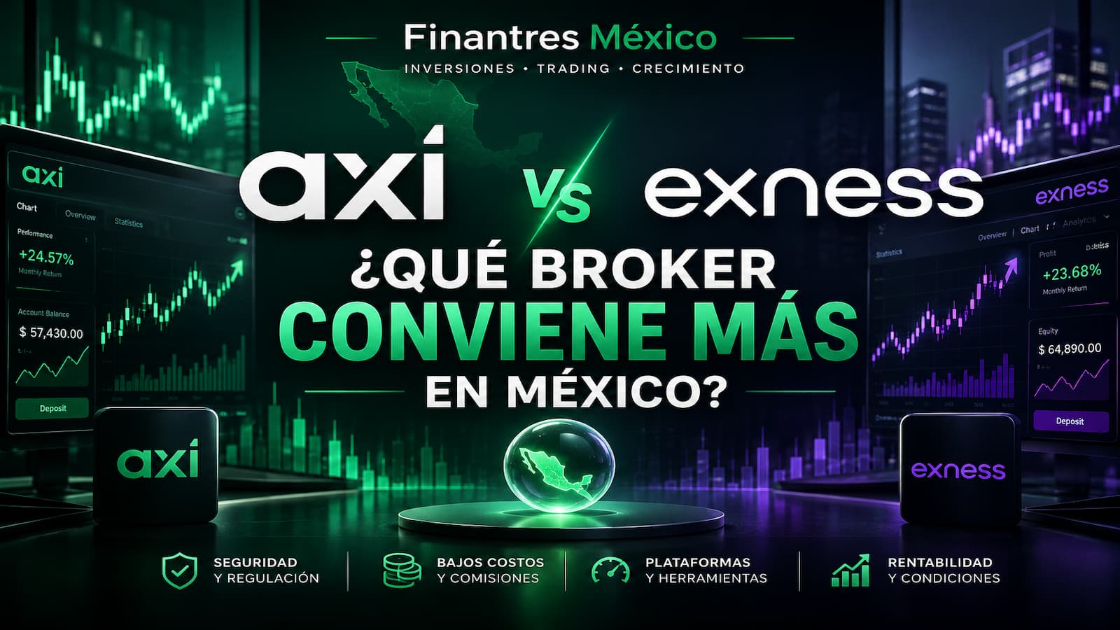 Axi vs Exness ¿qué broker conviene más en México