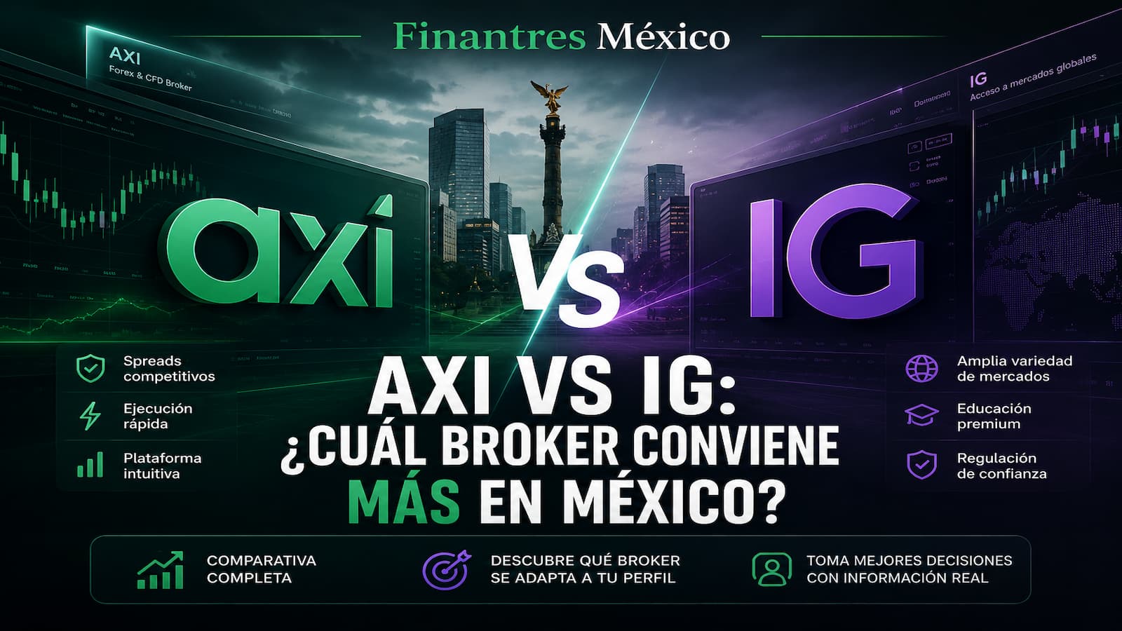 Axi vs IG ¿cuál broker conviene más en México