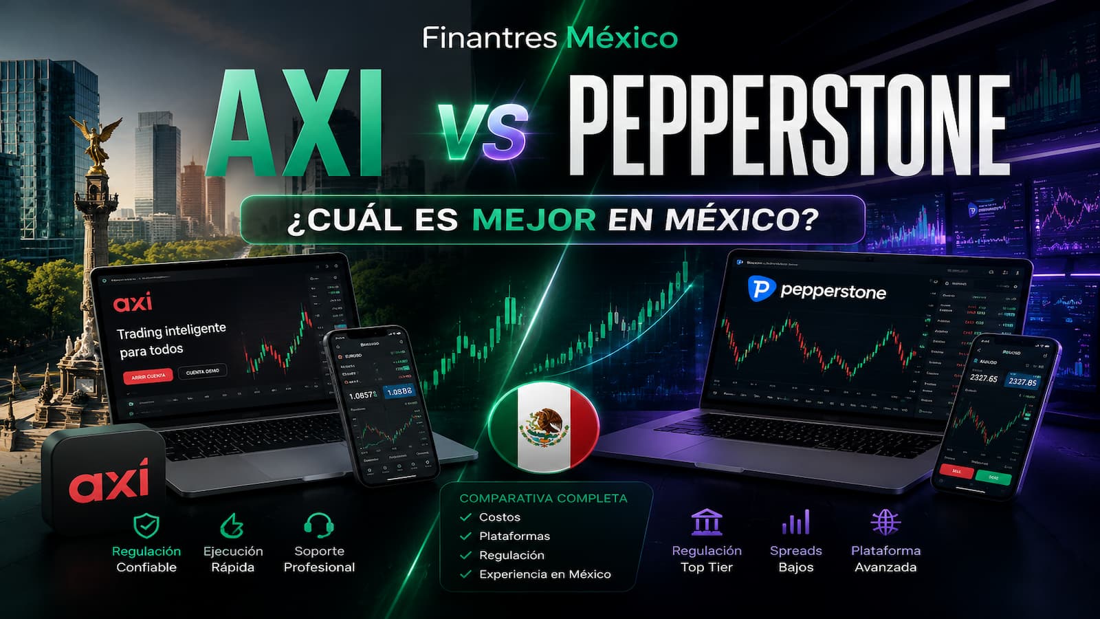 Axi vs Pepperstone ¿cuál es mejor en México