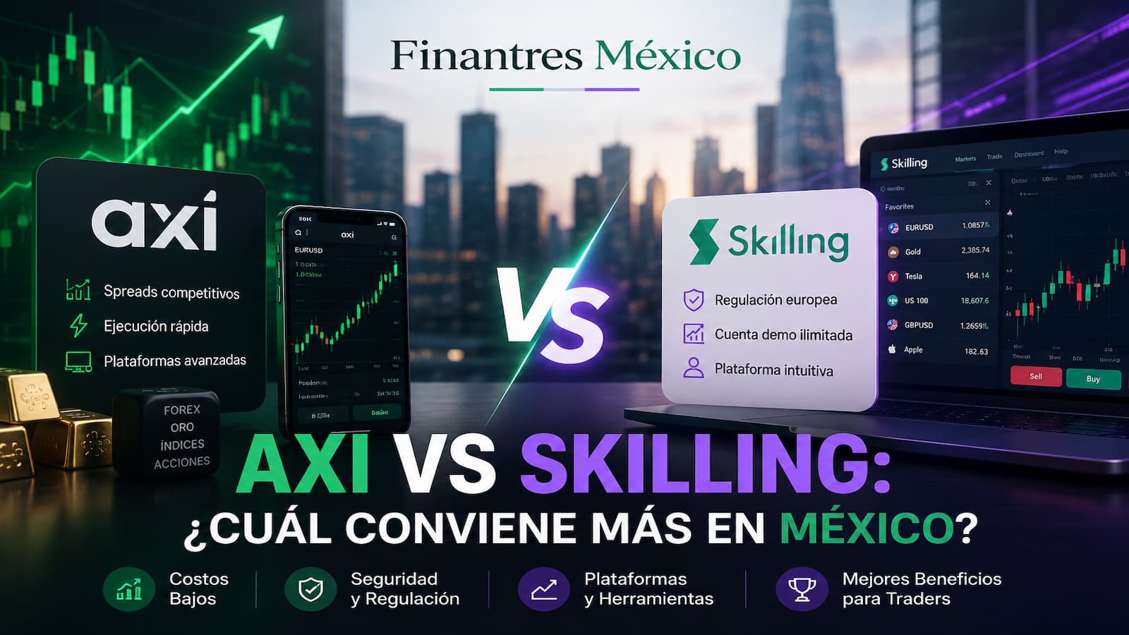 Axi vs Skilling ¿cuál conviene más en México