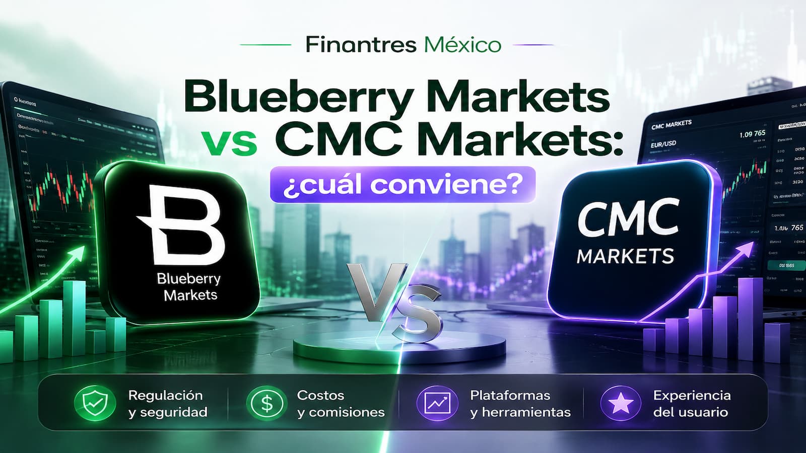 Blueberry Markets vs CMC Markets cuál conviene