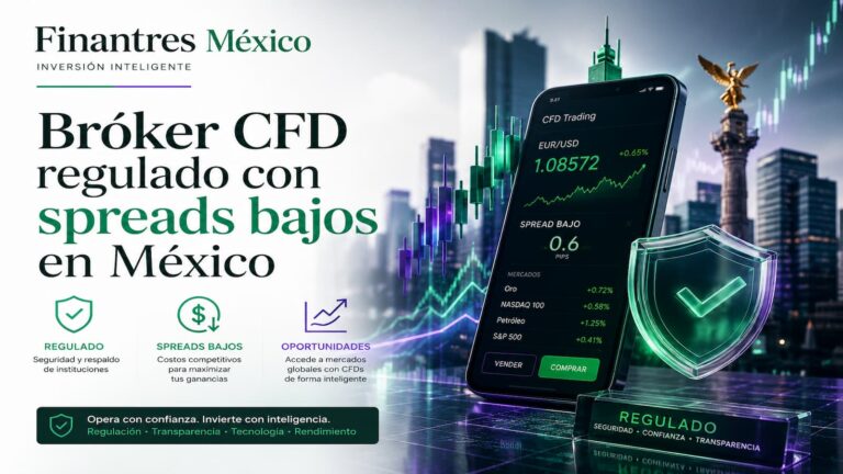 Bróker CFD regulado con spreads bajos en México
