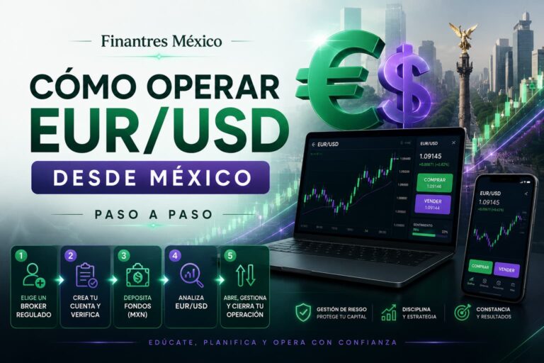 Cómo operar EUR USD desde México paso a paso