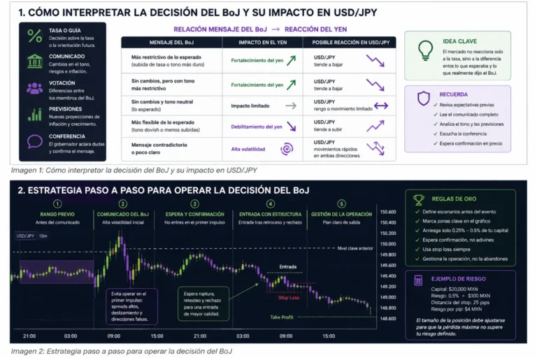 Estrategia de trading con decisiones del BoJ