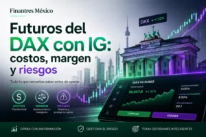 Futuros del DAX con IG costos, margen y riesgos