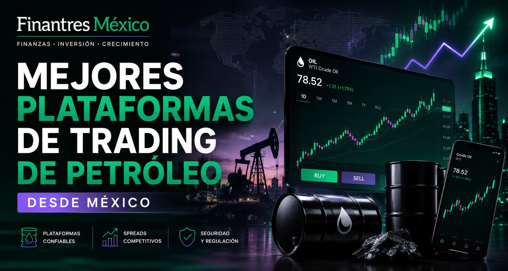 Mejores plataformas de trading de petróleo desde México