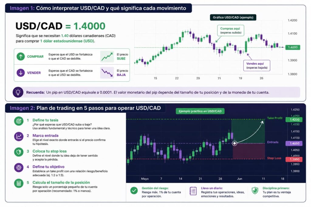 Operar el USD CAD