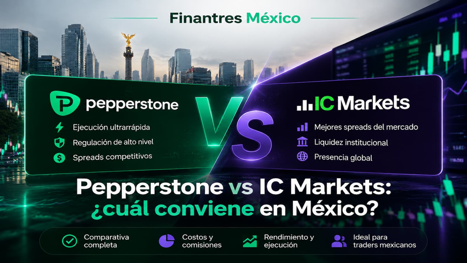Pepperstone vs IC Markets ¿cuál conviene en México