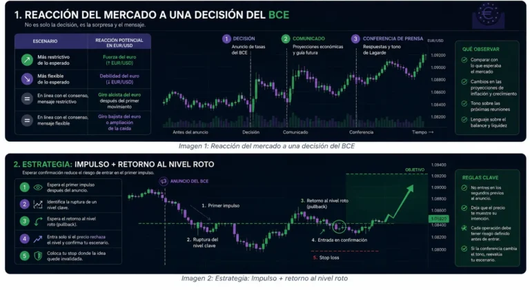 Reacción del mercado y estrategia de trading