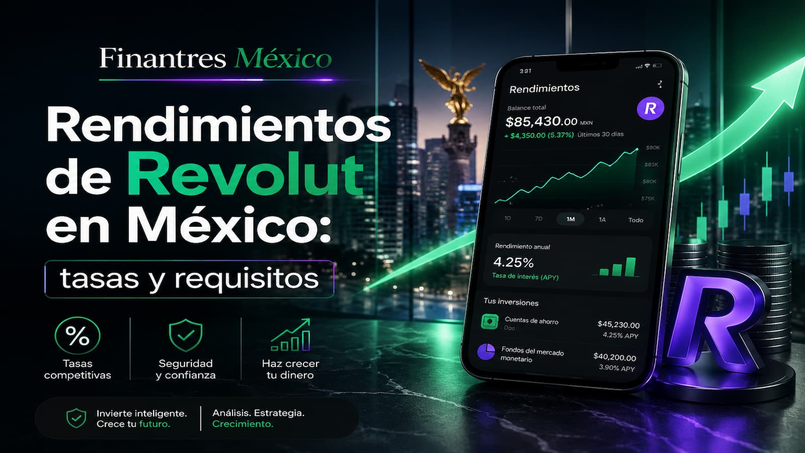 Rendimientos de Revolut en México tasas y requisitos