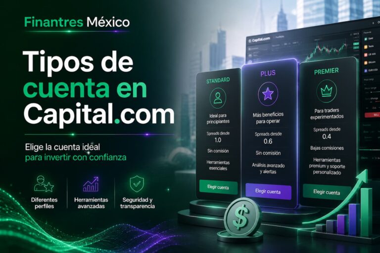 Tipos de cuenta en Capital.com cuál elegir en México