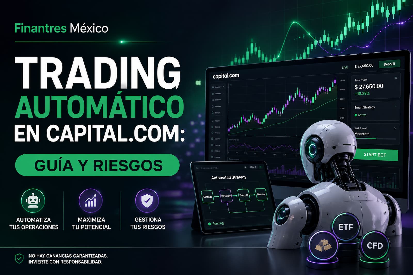Trading automático en Capital.com guía y riesgos