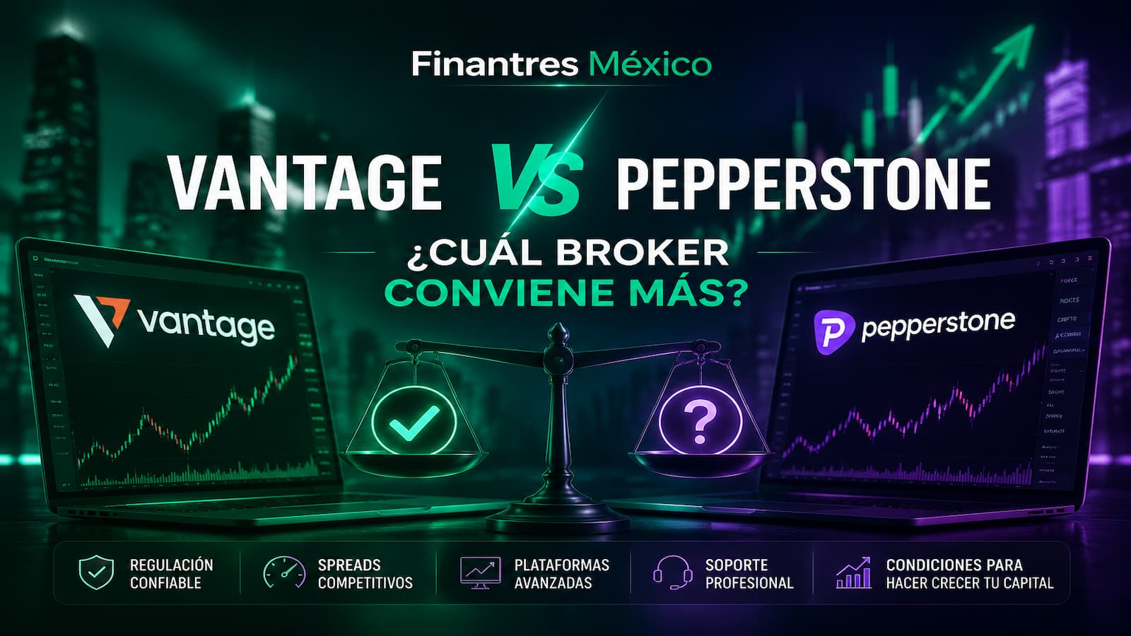 Vantage vs Pepperstone cuál broker conviene más
