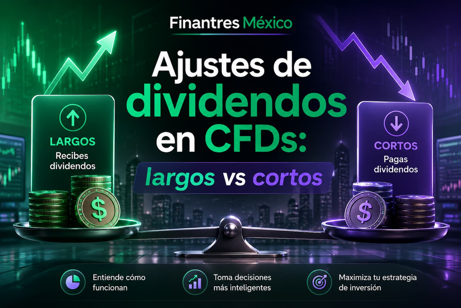 Ajustes de dividendos en CFDs largos vs cortos