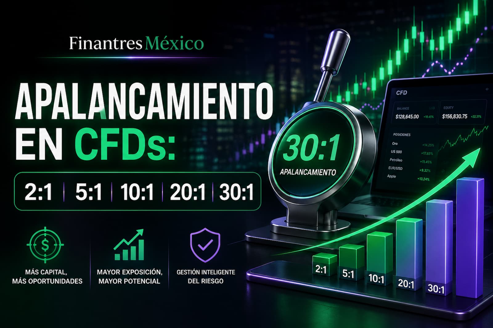 Apalancamiento en CFDs , , , y