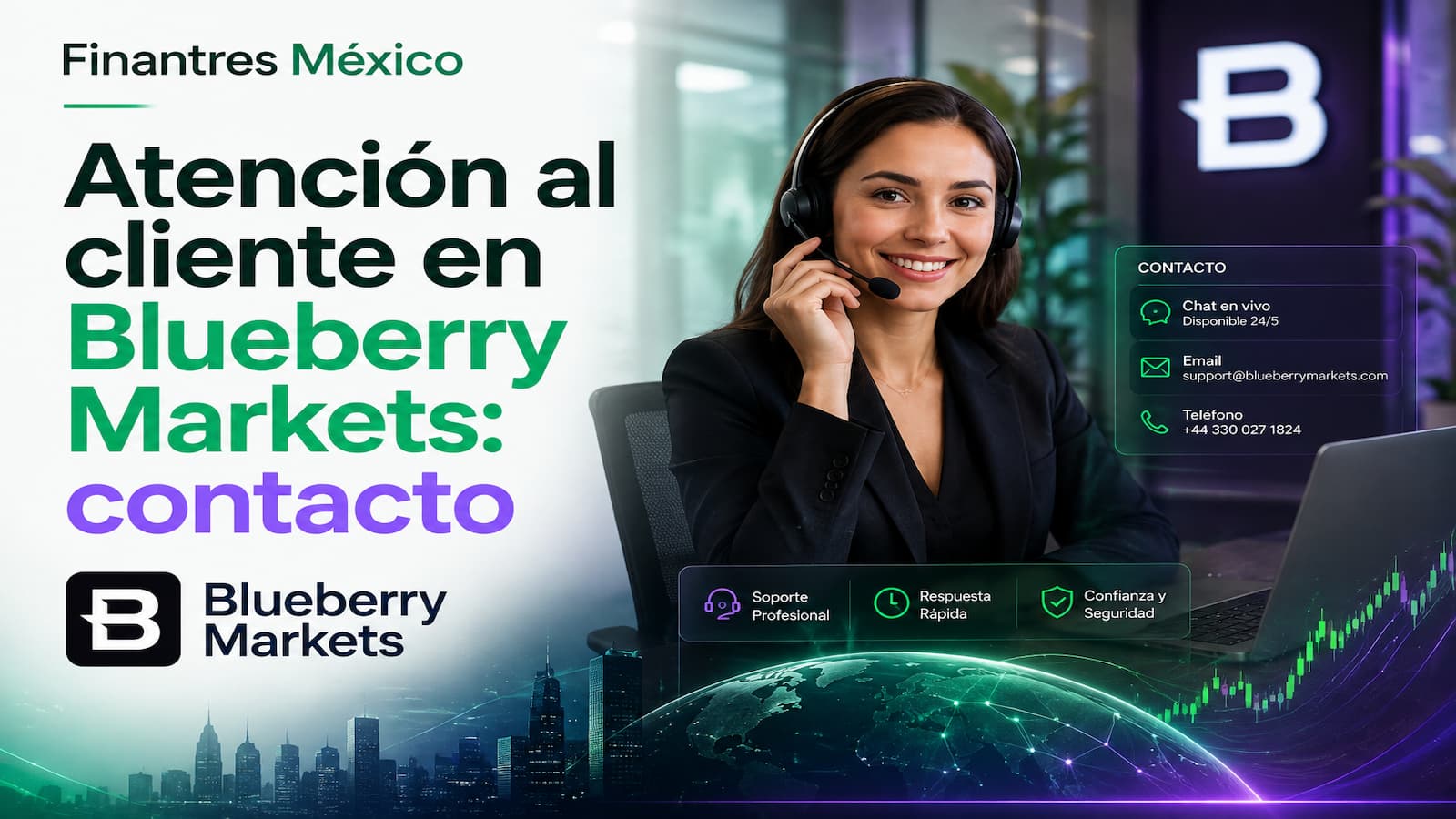 Atención al cliente en Blueberry Markets